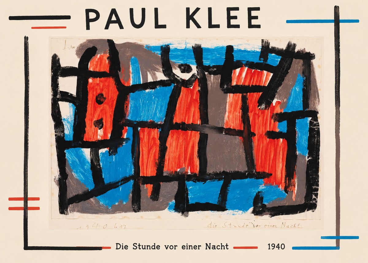 Paul Klee Die Stunde Vor Einer Nacht No1 - Poster