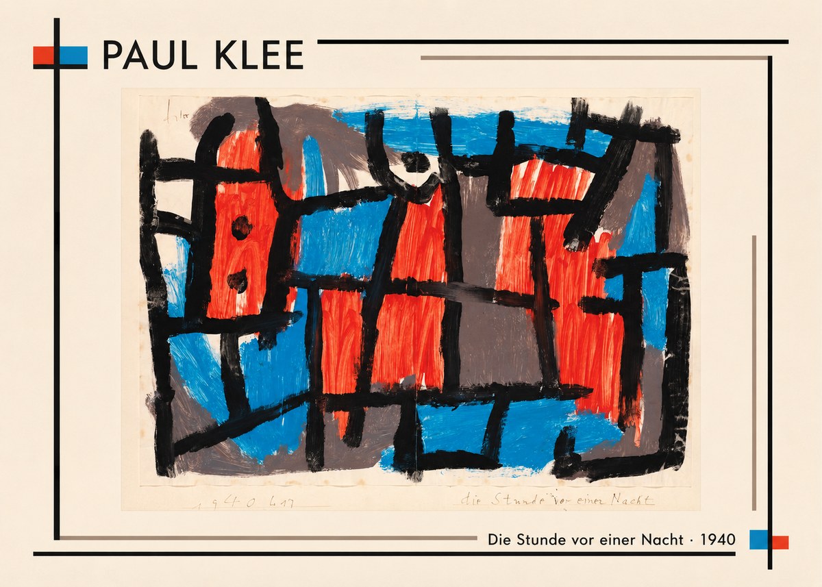 Paul Klee Die Stunde Vor Einer Nacht No2 - Poster