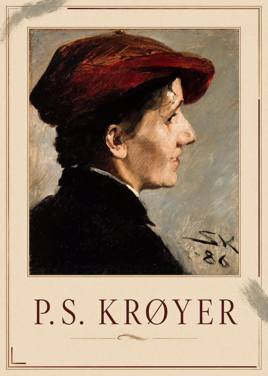 P.S. Krøyer Portrait of a Young Girl No2 - Poster