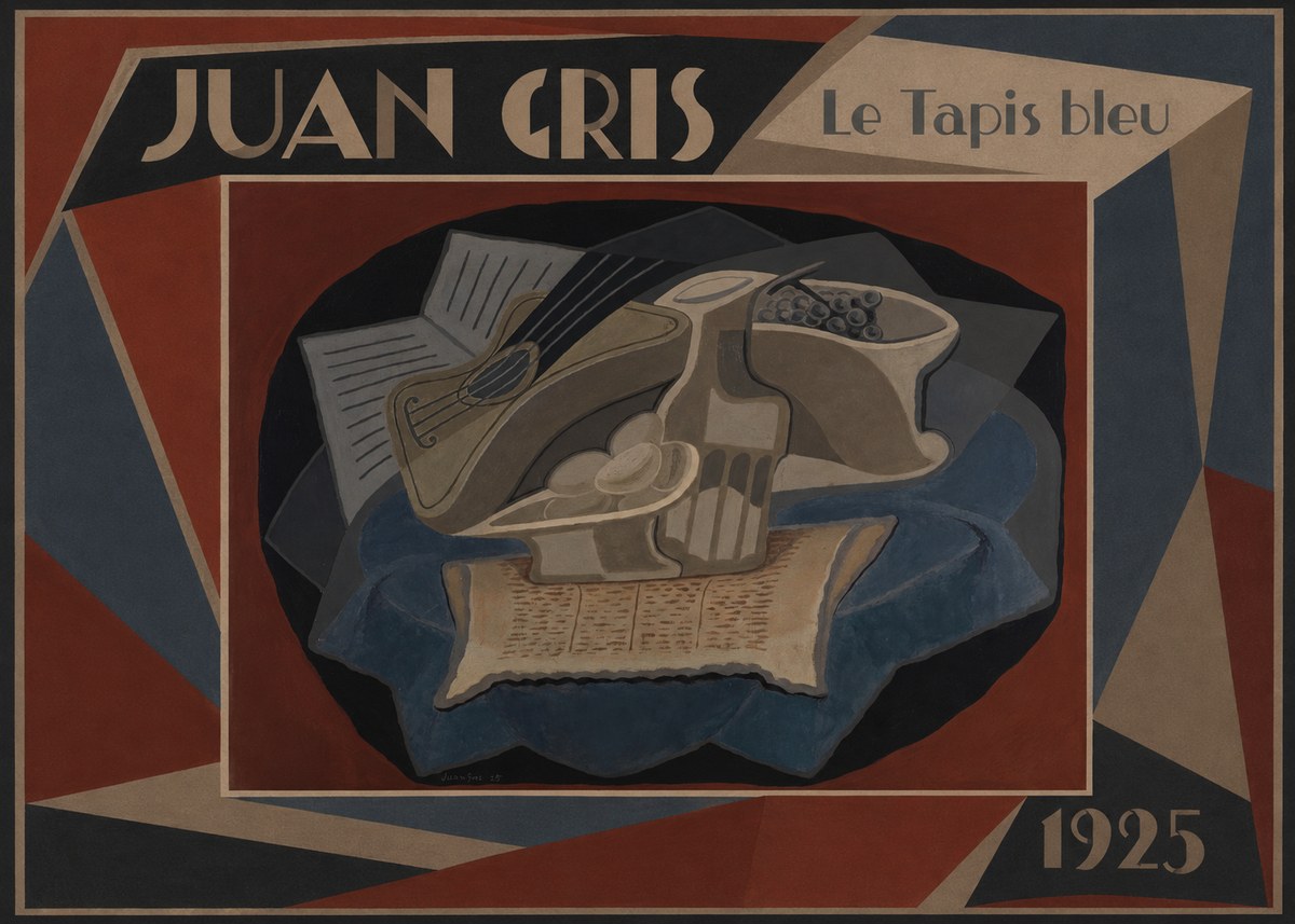 Juan Gris Le Tapis Bleu No1 - Poster