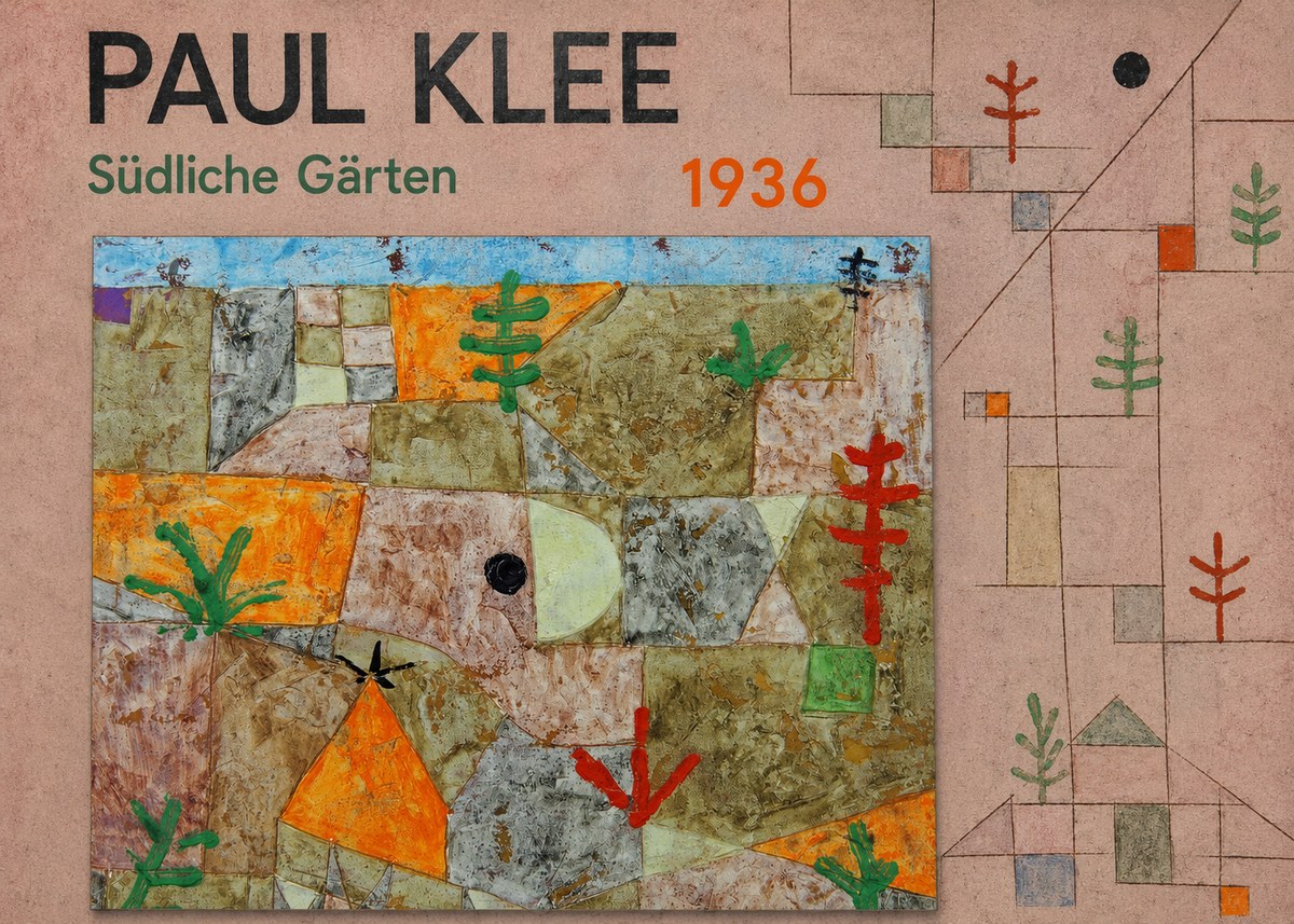Paul Klee Südliche Gärten No5 - Poster