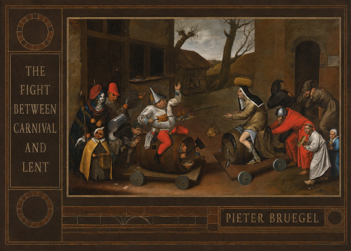Pieter Bruegel The Fight Between Carnival and Lent IV No3 - Poster