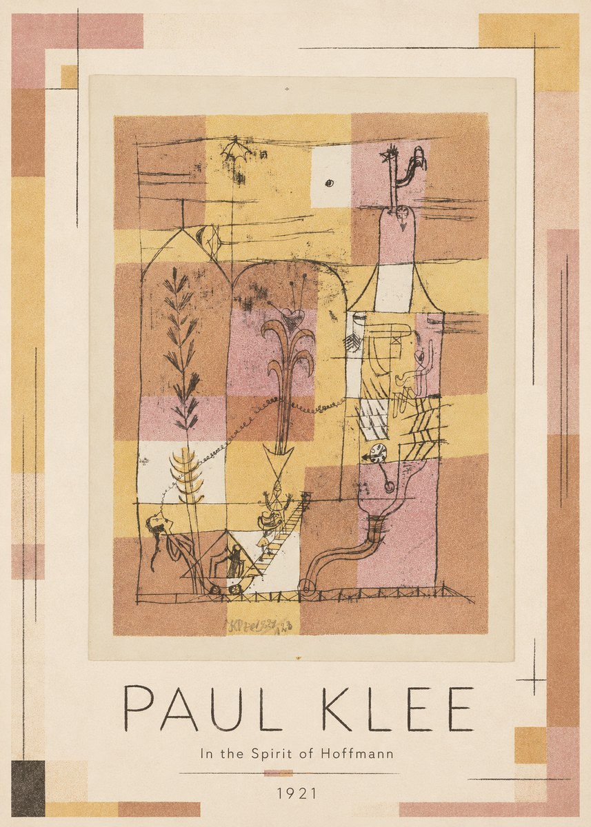 Paul Klee In the Spirit of Hoffmann No1 - Poster