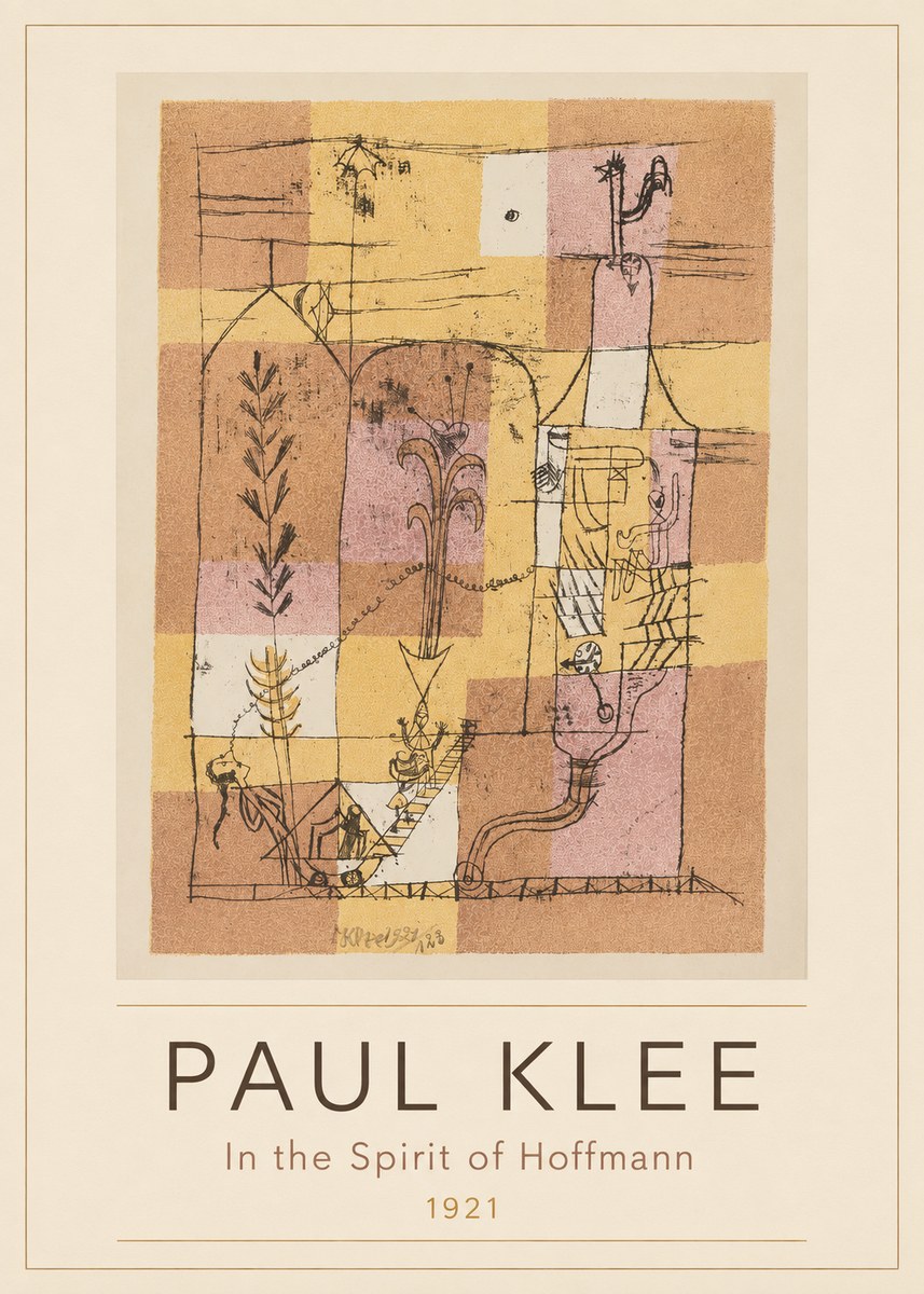 Paul Klee In the Spirit of Hoffmann No3 - Poster