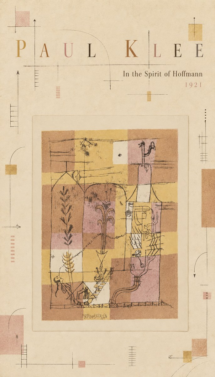 Paul Klee In the Spirit of Hoffmann No4 - Poster