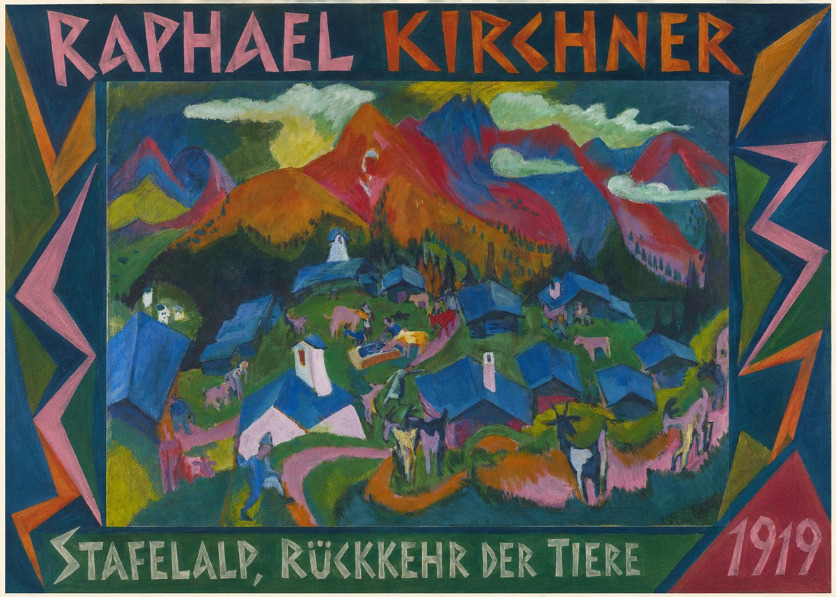 Raphael Kirchner Stafelalp, Rückkehr Der Tiere No2 - Poster
