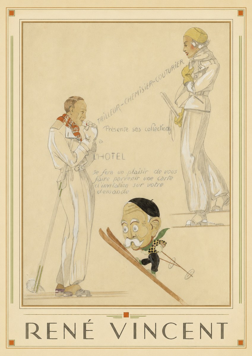 René Vincent Ttailleur-chemisier-couturier No1 - Poster