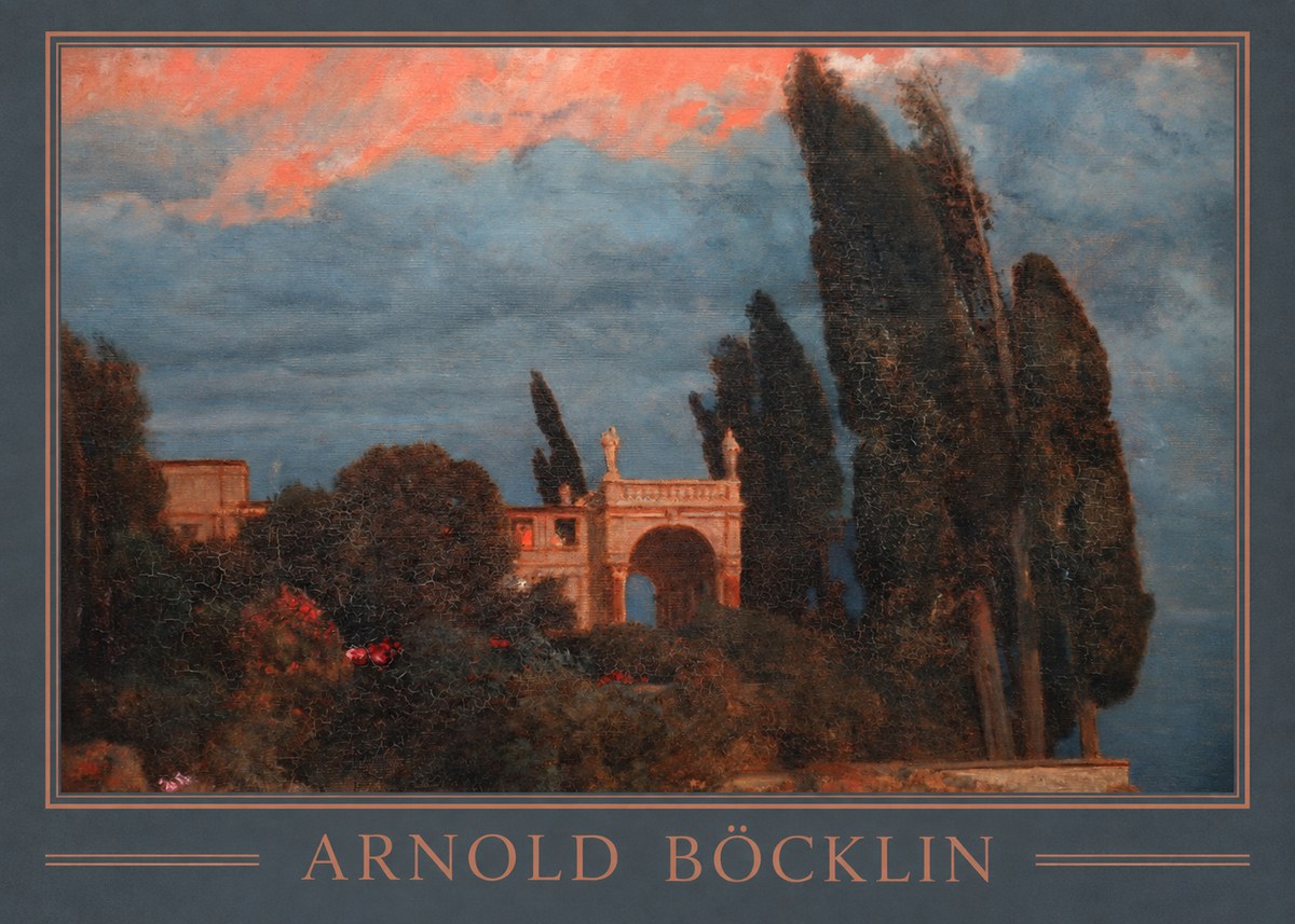 Arnold Böcklin Roman Villa No1 - Poster