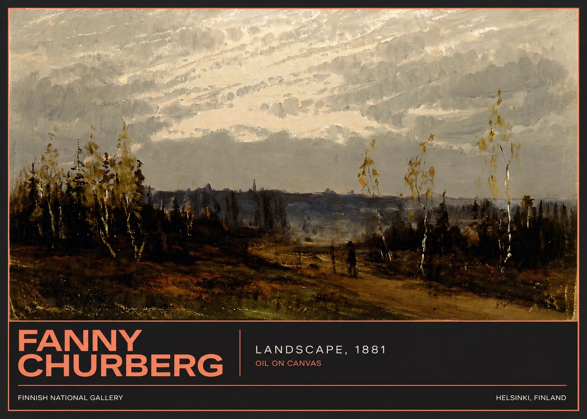 Fanny Churberg Landscape No4 - Poster