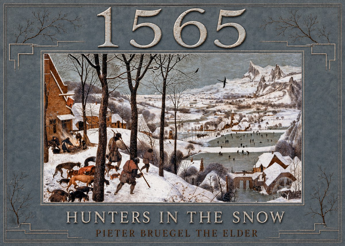 Pieter Bruegel Hunters in the Snow No6 - Poster