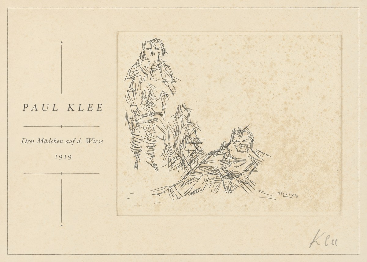Paul Klee Drei Mädchen Auf D. Wiese No1 - Poster