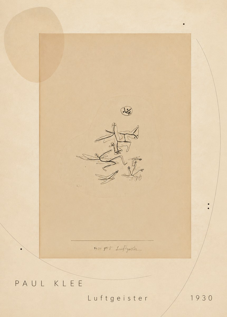 Paul Klee Luftgeister No5 - Poster