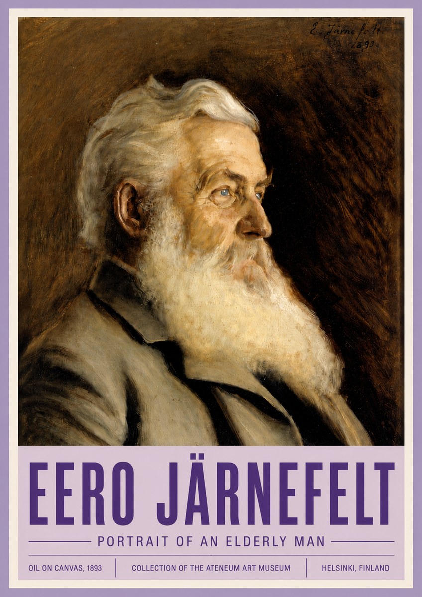 Eero Järnefelt Portrait of an Elderly Man No4 - Poster