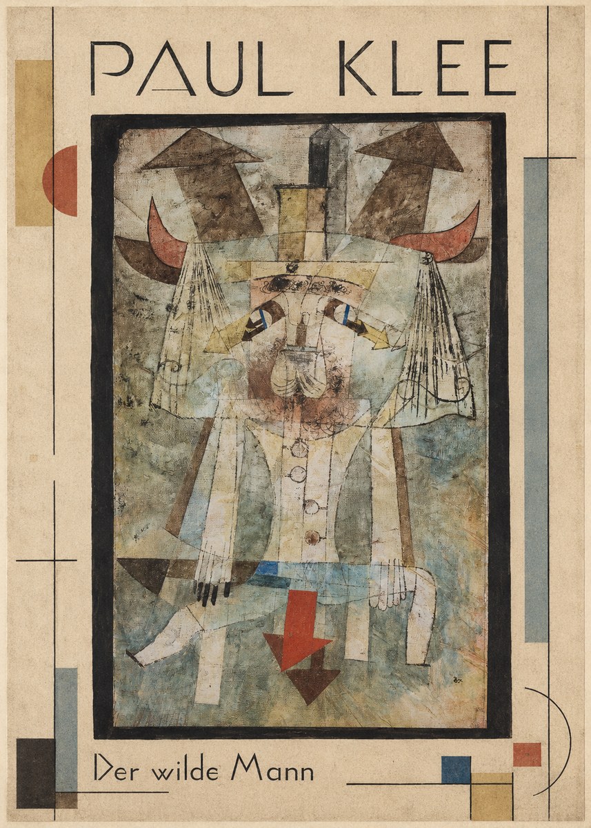 Paul Klee Der Wilde Mann No1 - Poster