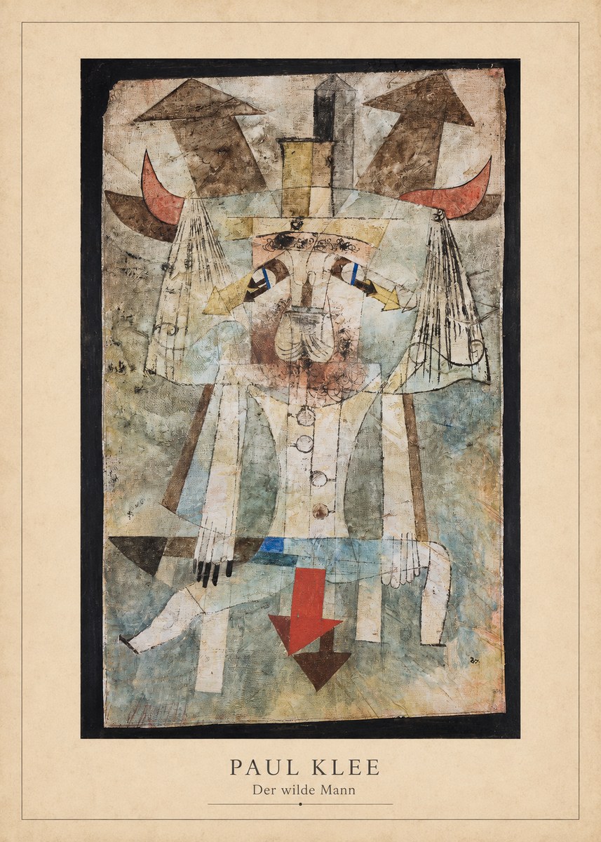 Paul Klee Der Wilde Mann No3 - Poster