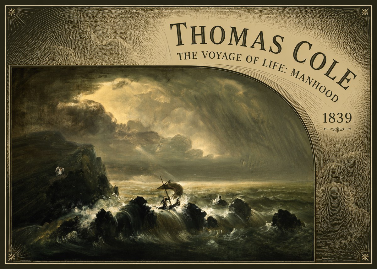 Thomas Cole The Voyage of Life: Manhood IV No5 - Poster