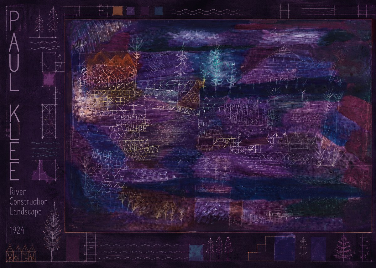 Paul Klee River Construction Landscape No3 - Poster