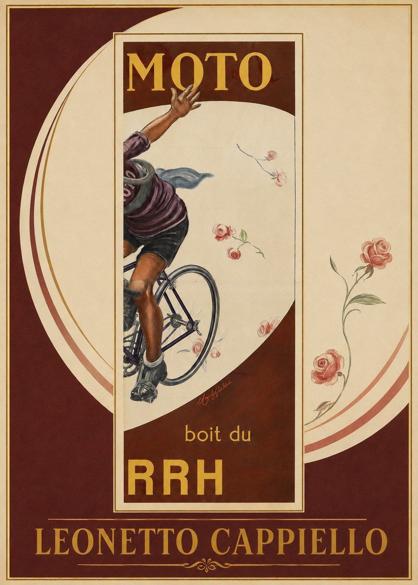 Leonetto Cappiello Moto Rrh No2 - Poster