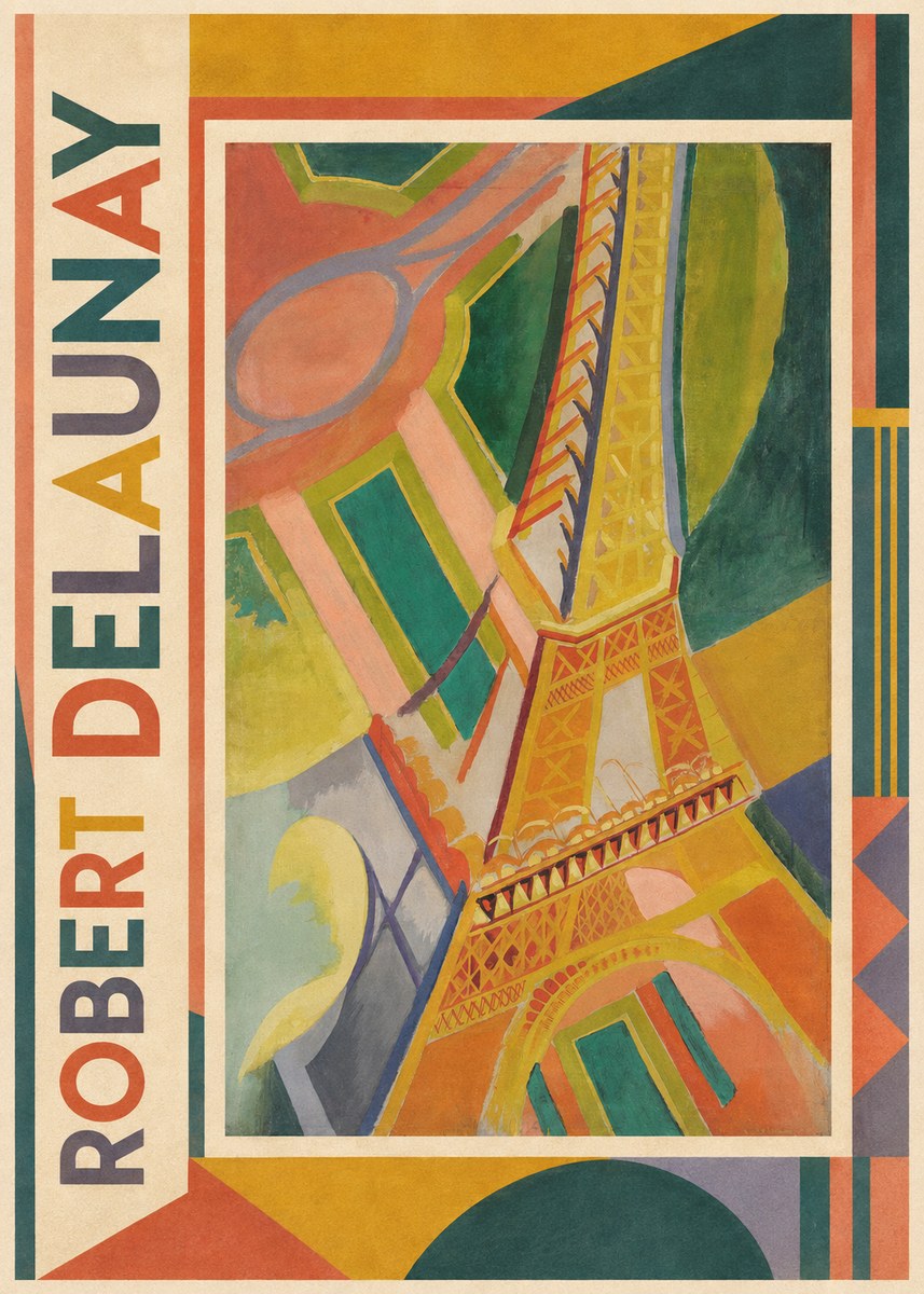 Robert Delaunay The Eiffel Tower No1 - Poster