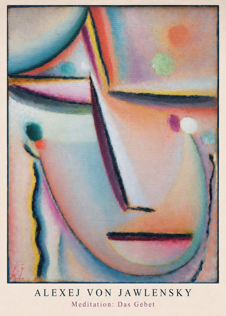 Alexej von Jawlensky Meditation: Das Gebet No6 - Poster