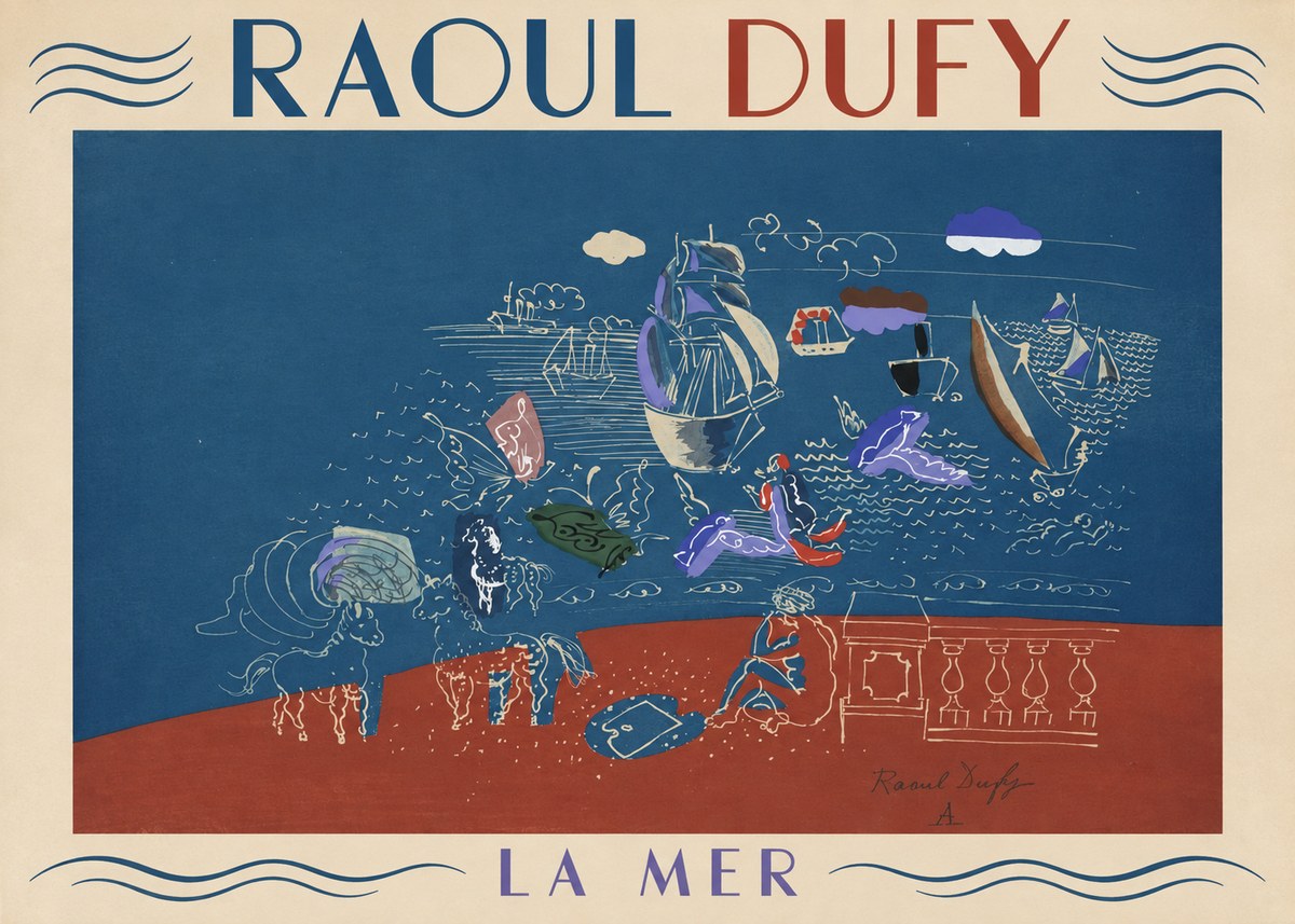 Raoul Dufy La Mer No1 - Poster