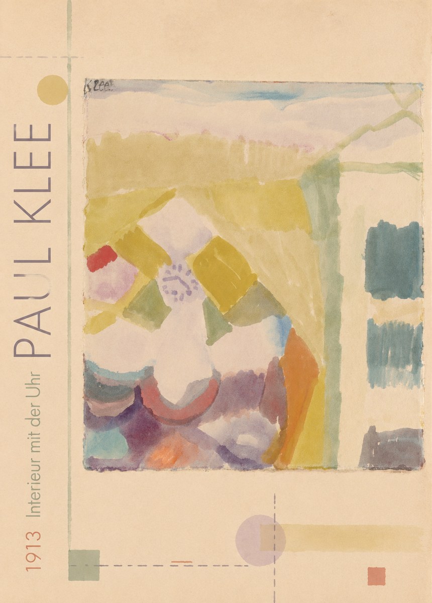 Paul Klee Interieur Mit Der Uhr I No2 - Poster