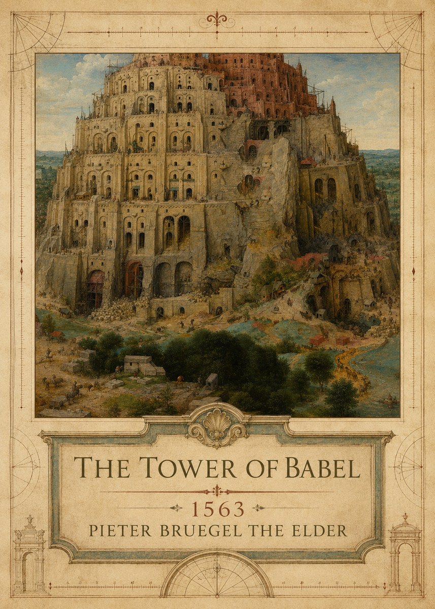 Pieter Bruegel The Tower of Babel XVII No3 - Poster