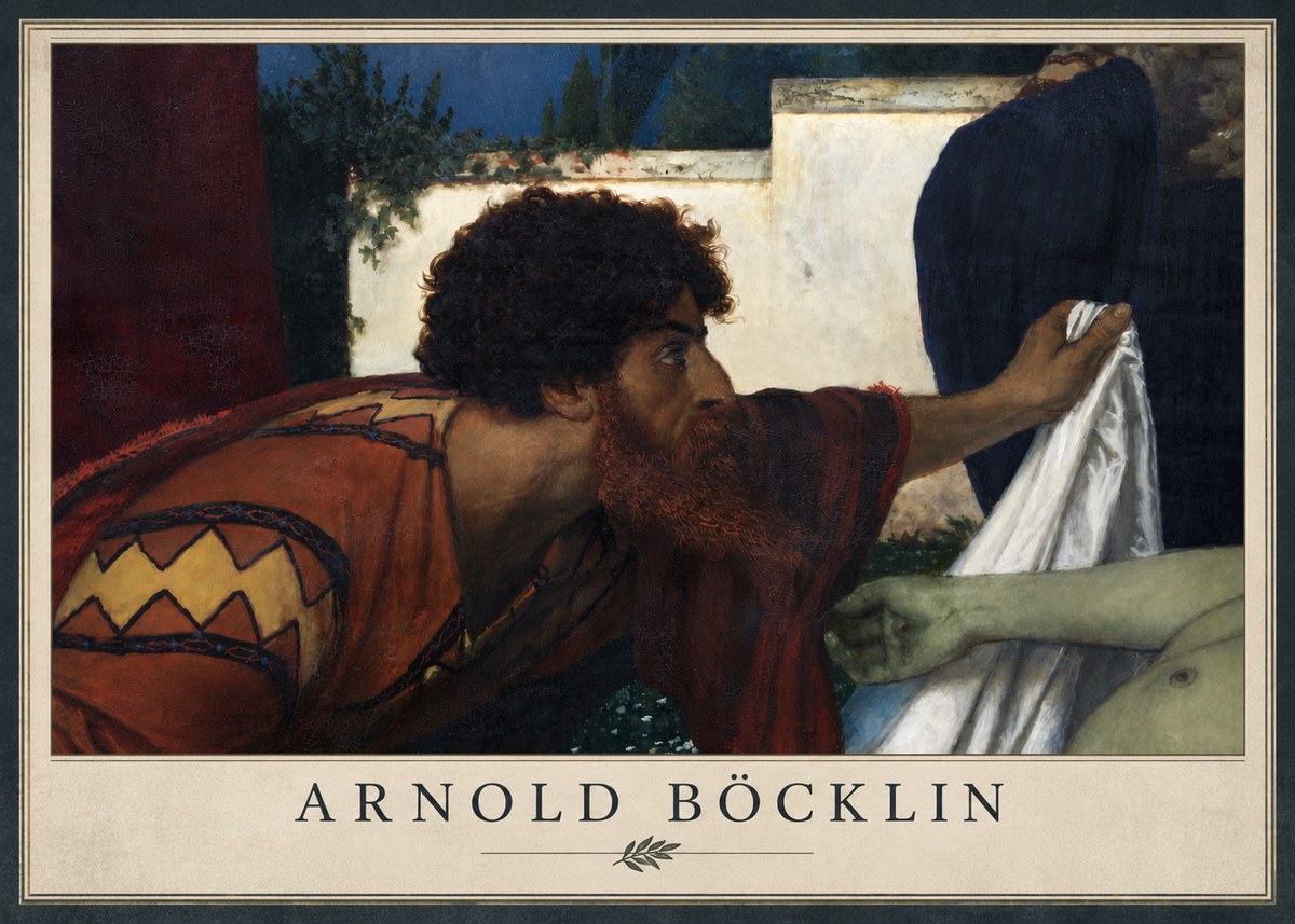 Arnold Böcklin Compianto Sul Cristo Morto No6 - Poster