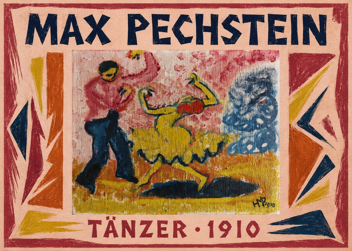 Max Pechstein Tänzer • 1910 No1 - Poster