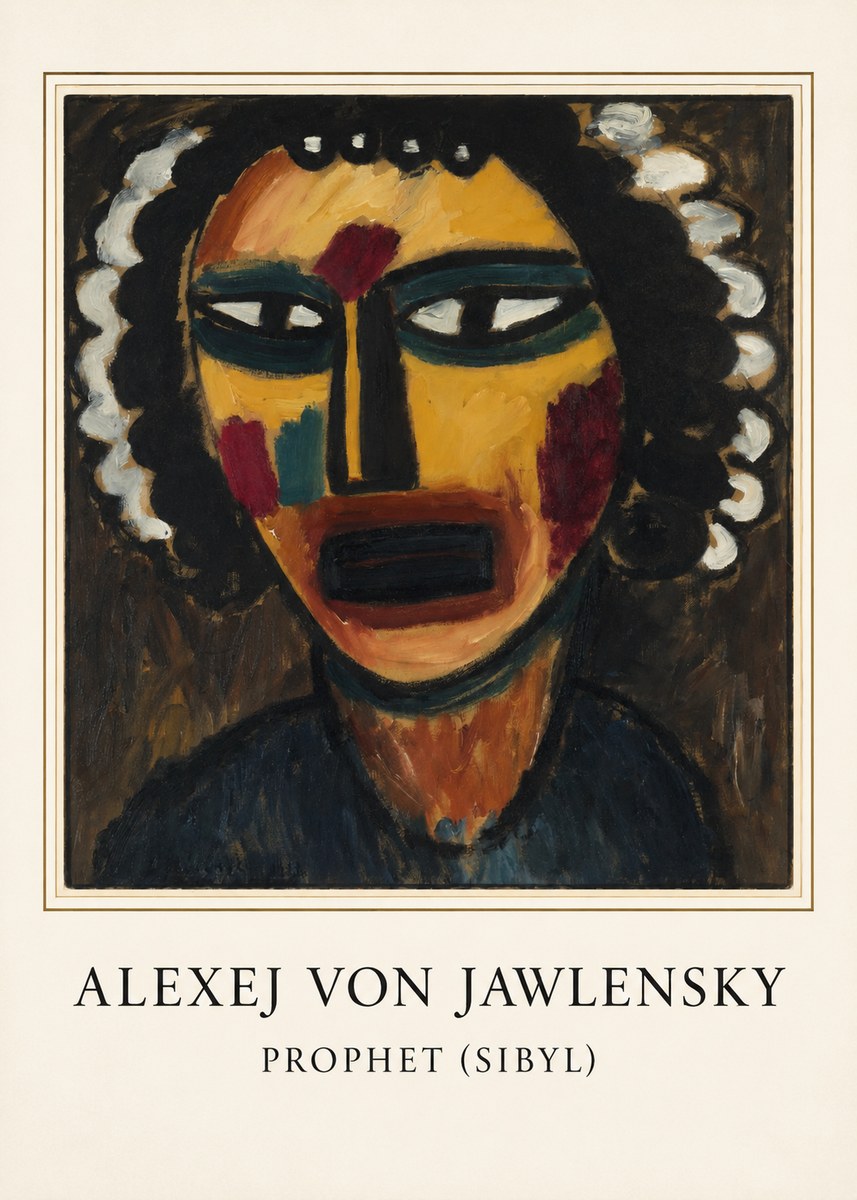 Alexej von Jawlensky Prophet (Sibil) No3 - Poster