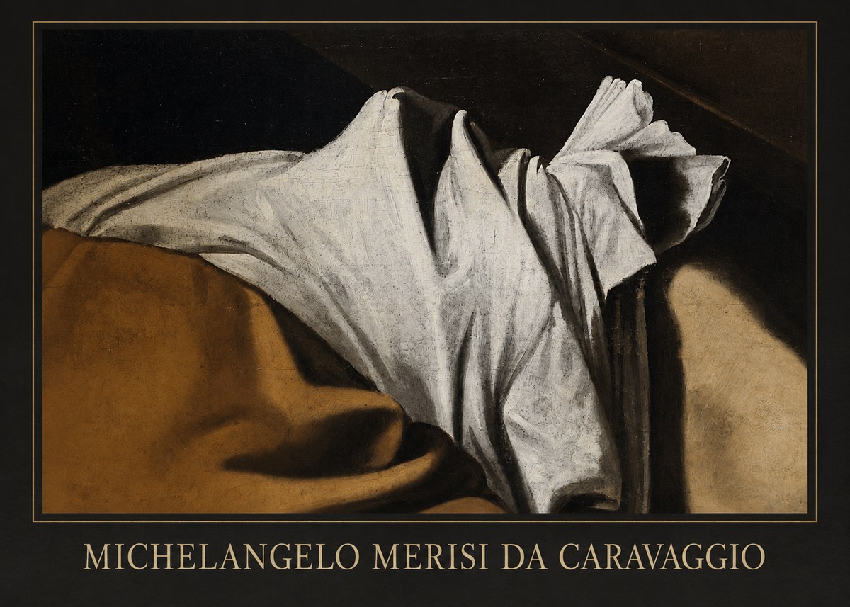 Michelangelo Merisi da Caravaggio Drapery Study No1 - Poster