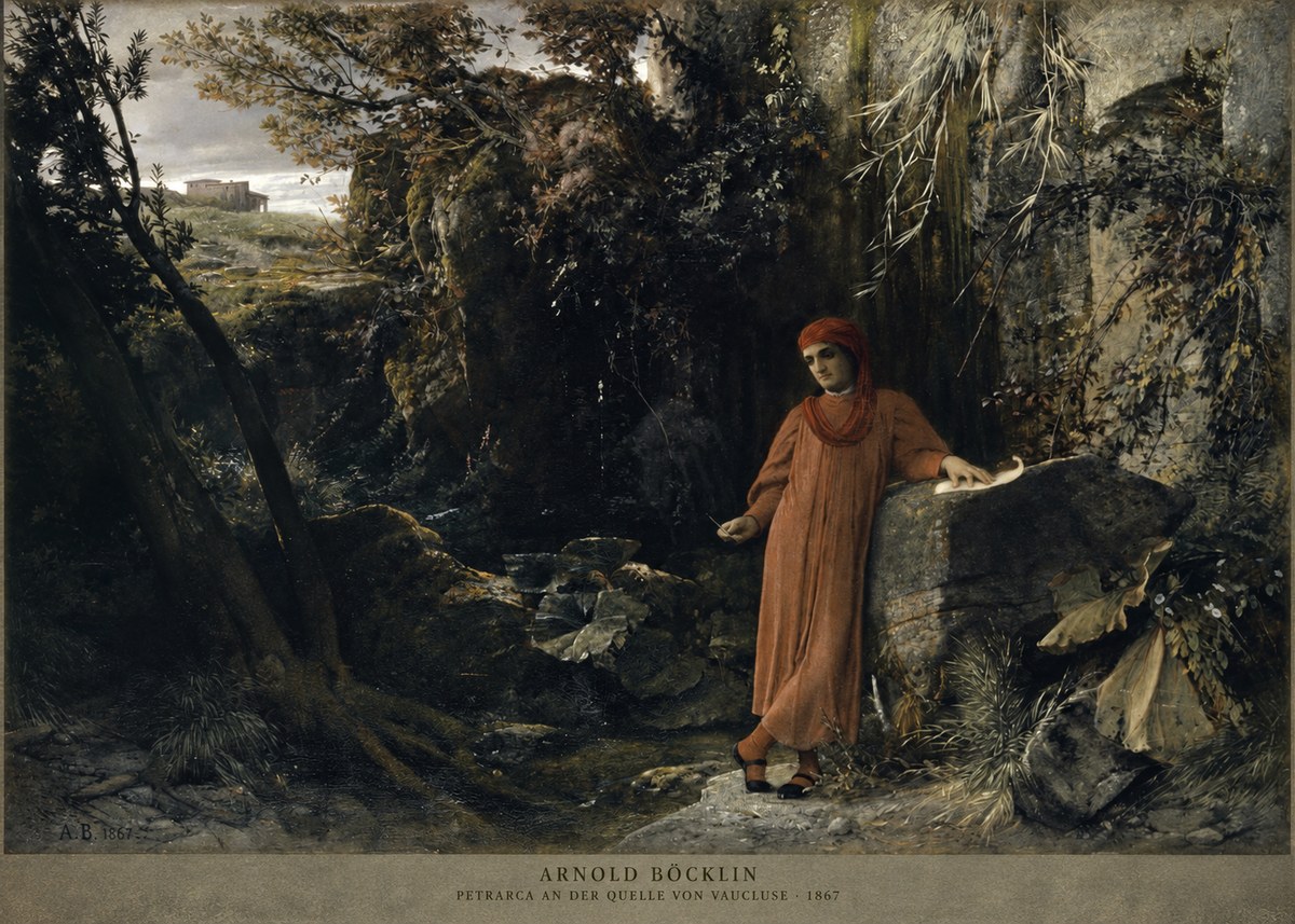 Arnold Böcklin Petrarca an Der Quelle Von Vaucluse No2 - Poster