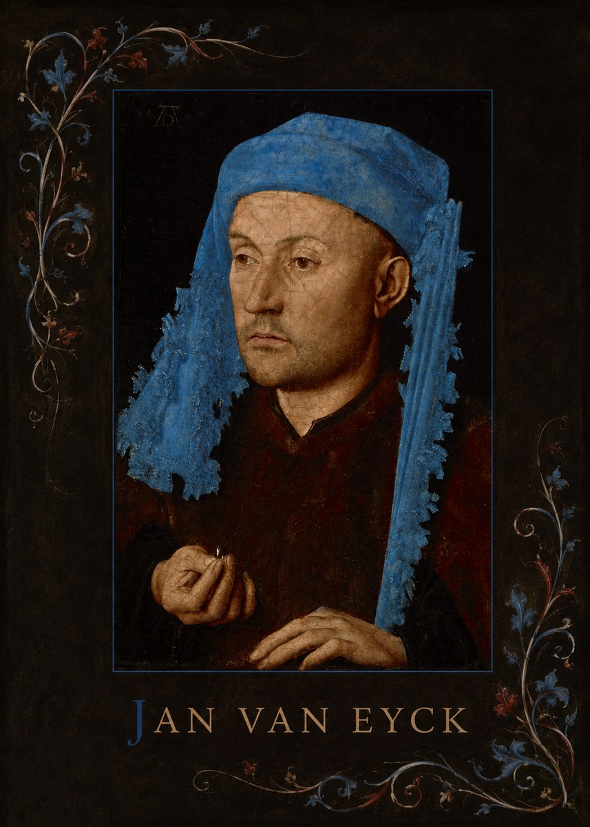 Jan van Eyck Portrait of a Man (Léal Souvenir) No3 - Poster