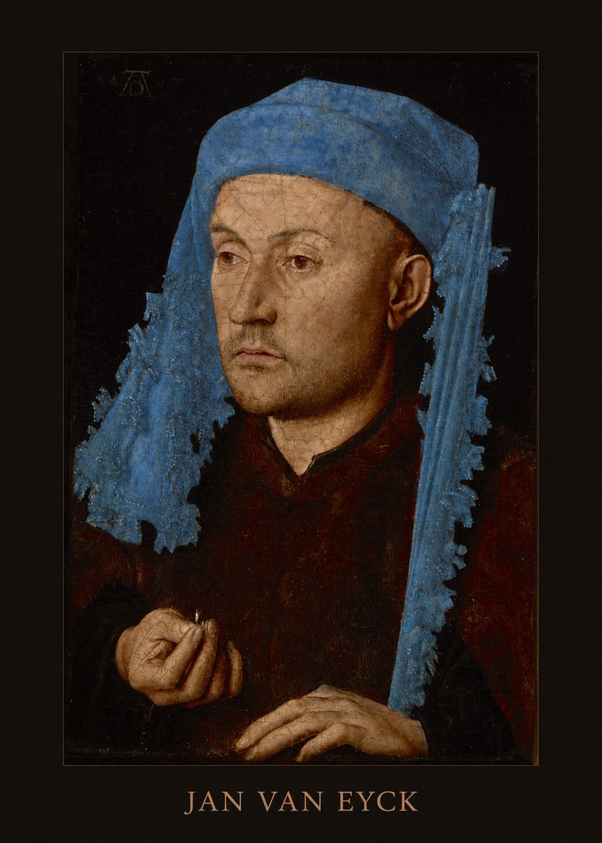 Jan van Eyck Portrait of a Man (Léal Souvenir) No4 - Poster