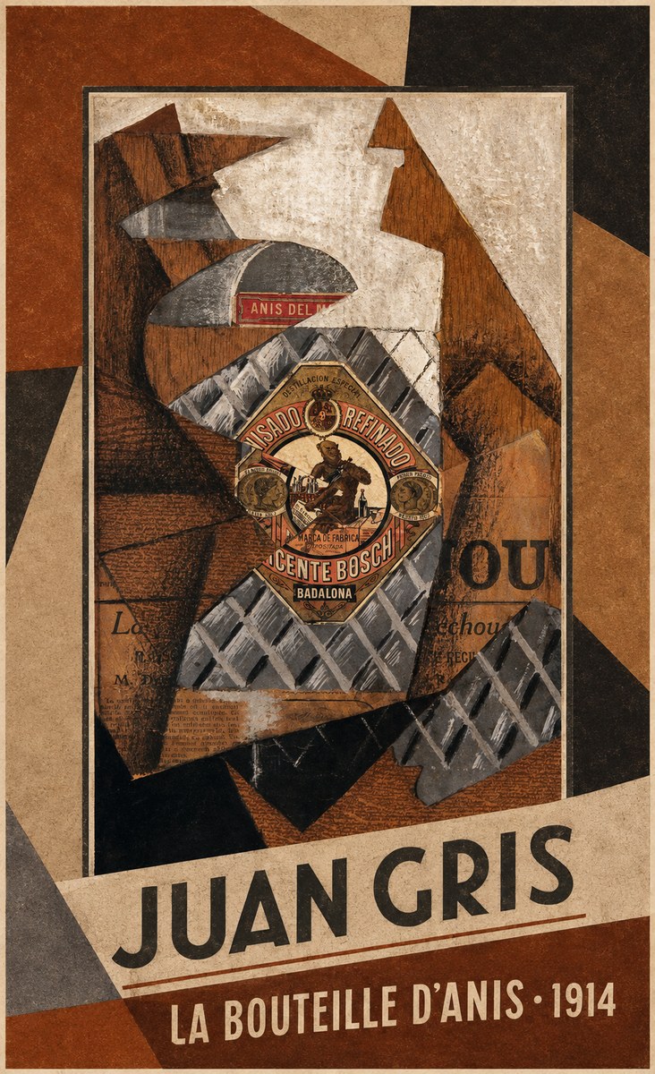 Juan Gris La Bouteille D'anis - 1914 No1 - Poster
