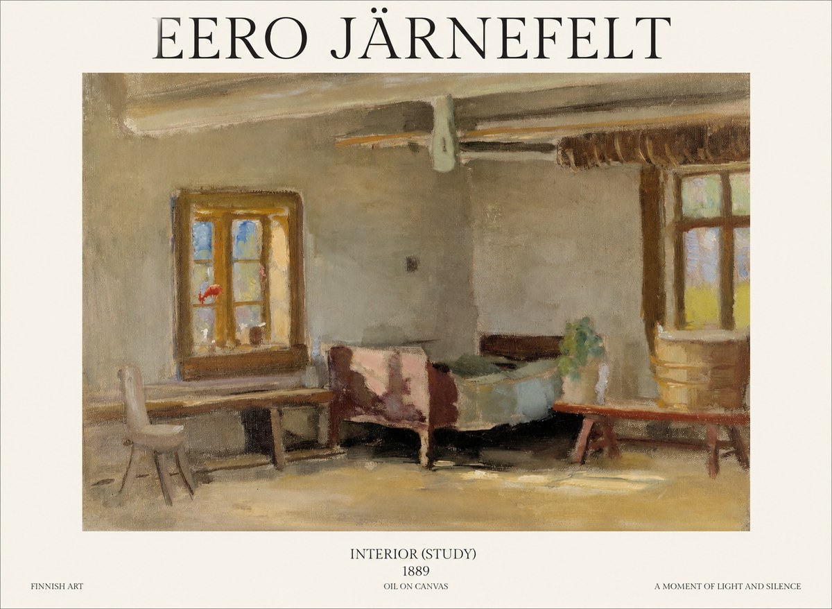 Eero Järnefelt Interior (Study) No1 - Poster