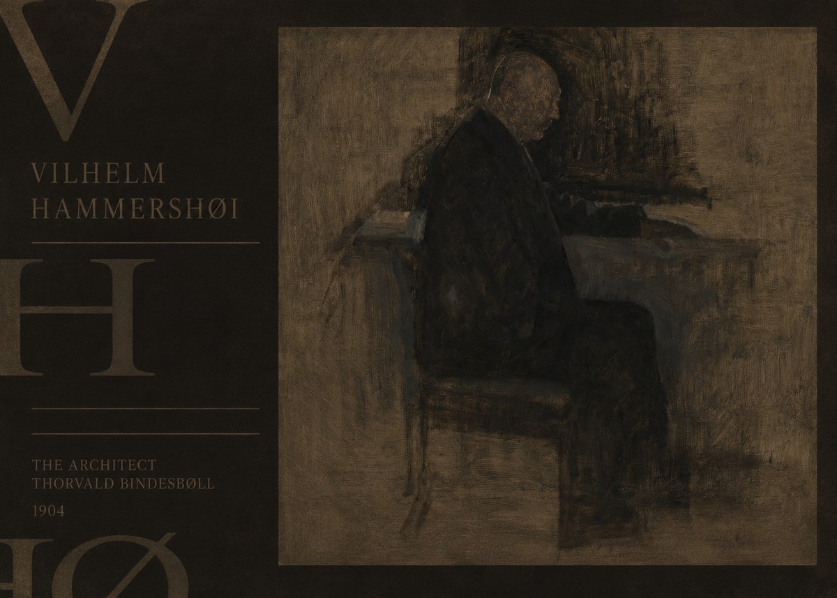 Vilhelm Hammershøi The Architect Thorvald Bindesbøll No6 - Poster