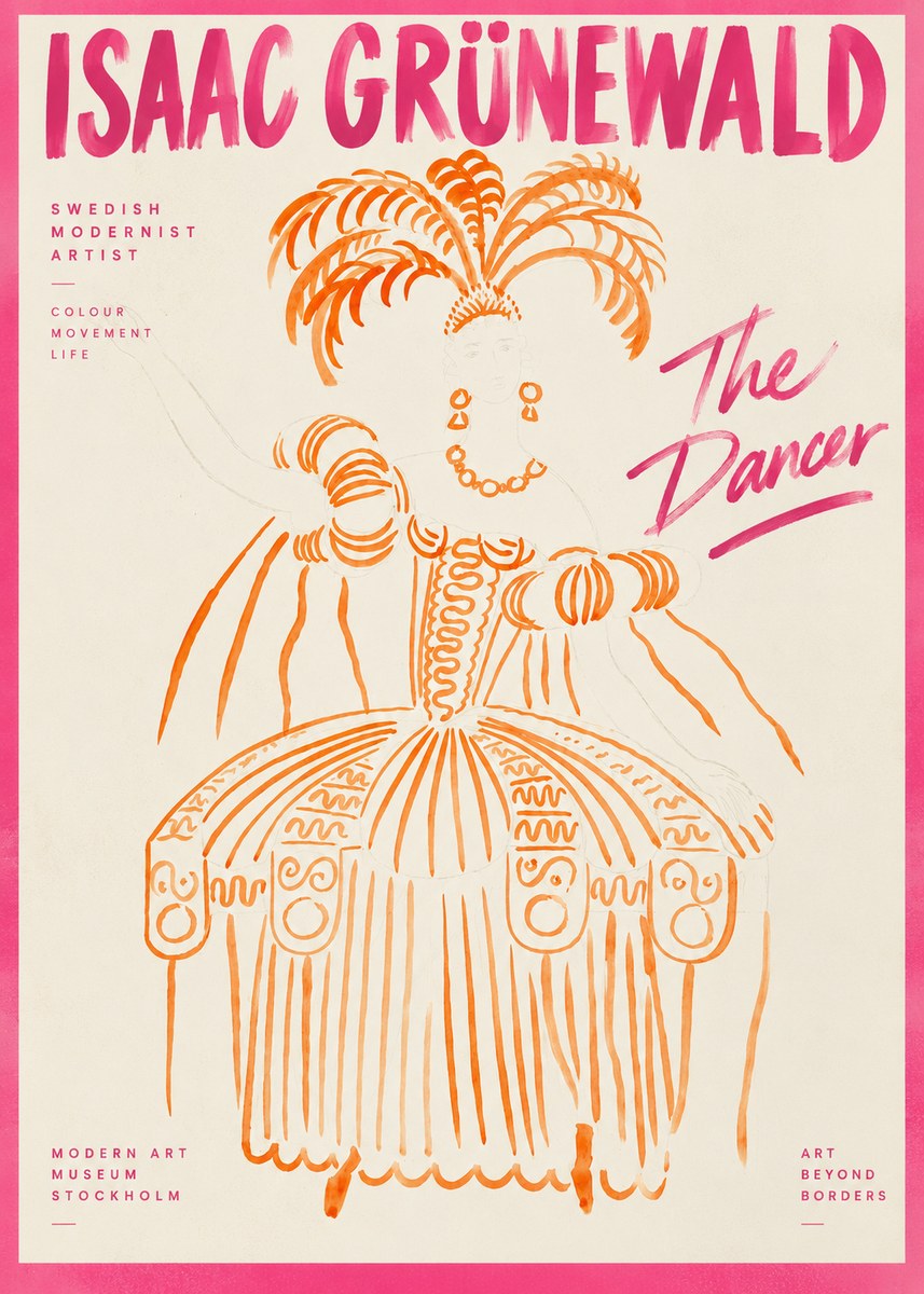 Isaac Grünewald The Dancer II No2 - Poster