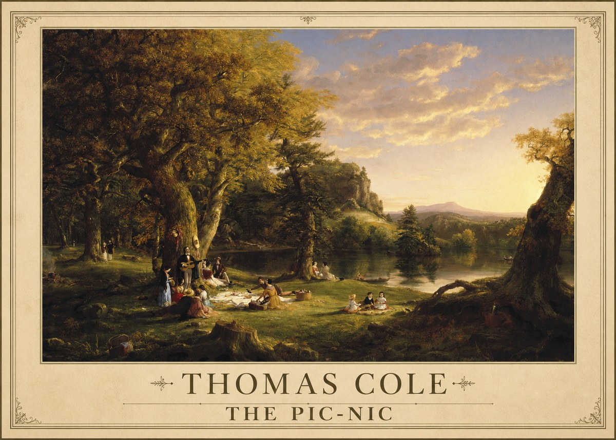 Thomas Cole The Pic-nic II No1 - Poster