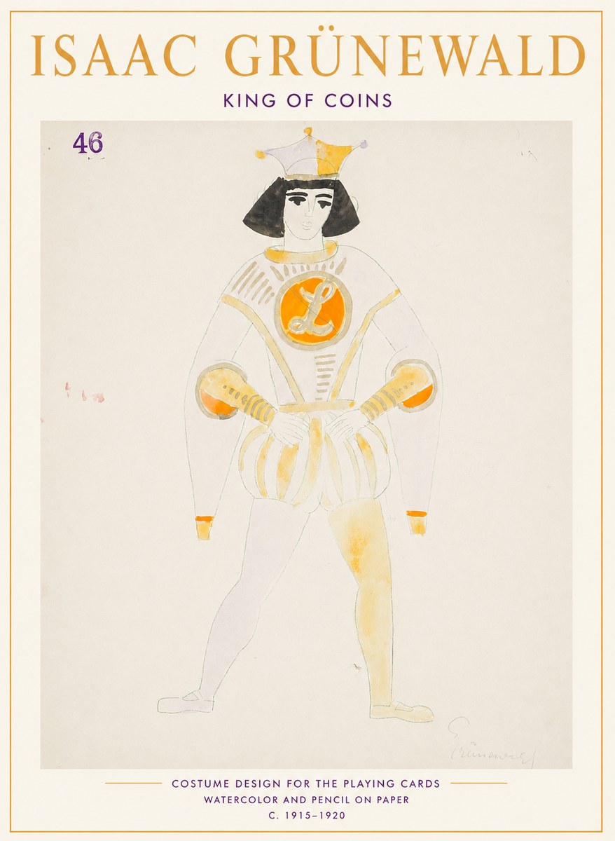Isaac Grünewald King of Coins No1 - Poster