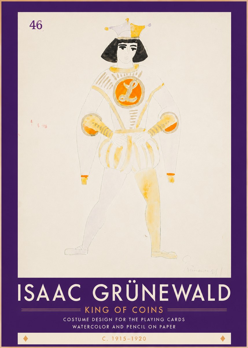Isaac Grünewald King of Coins No3 - Poster