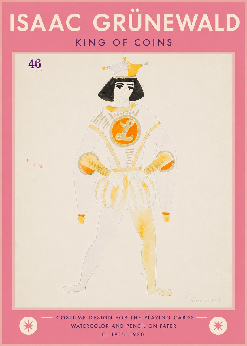 Isaac Grünewald King of Coins No5 - Poster