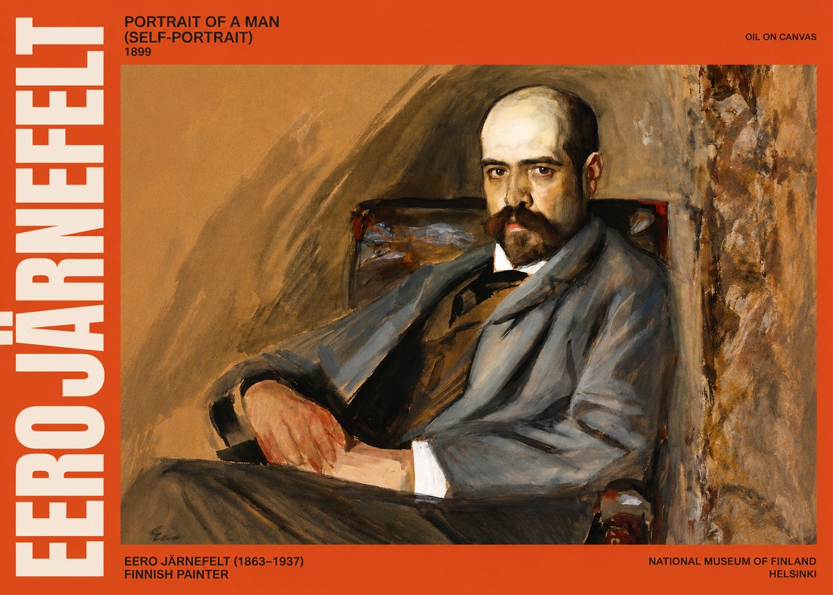 Eero Järnefelt Portrait of a Man (Self-portrait) No2 - Poster