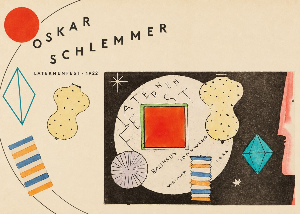 Oskar Schlemmer Laternenfest No5 - Poster