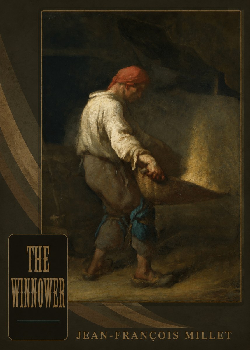 Jean-François Millet The Winnower No5 - Poster