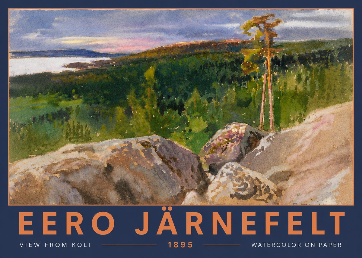 Eero Järnefelt View from Koli No5 - Poster