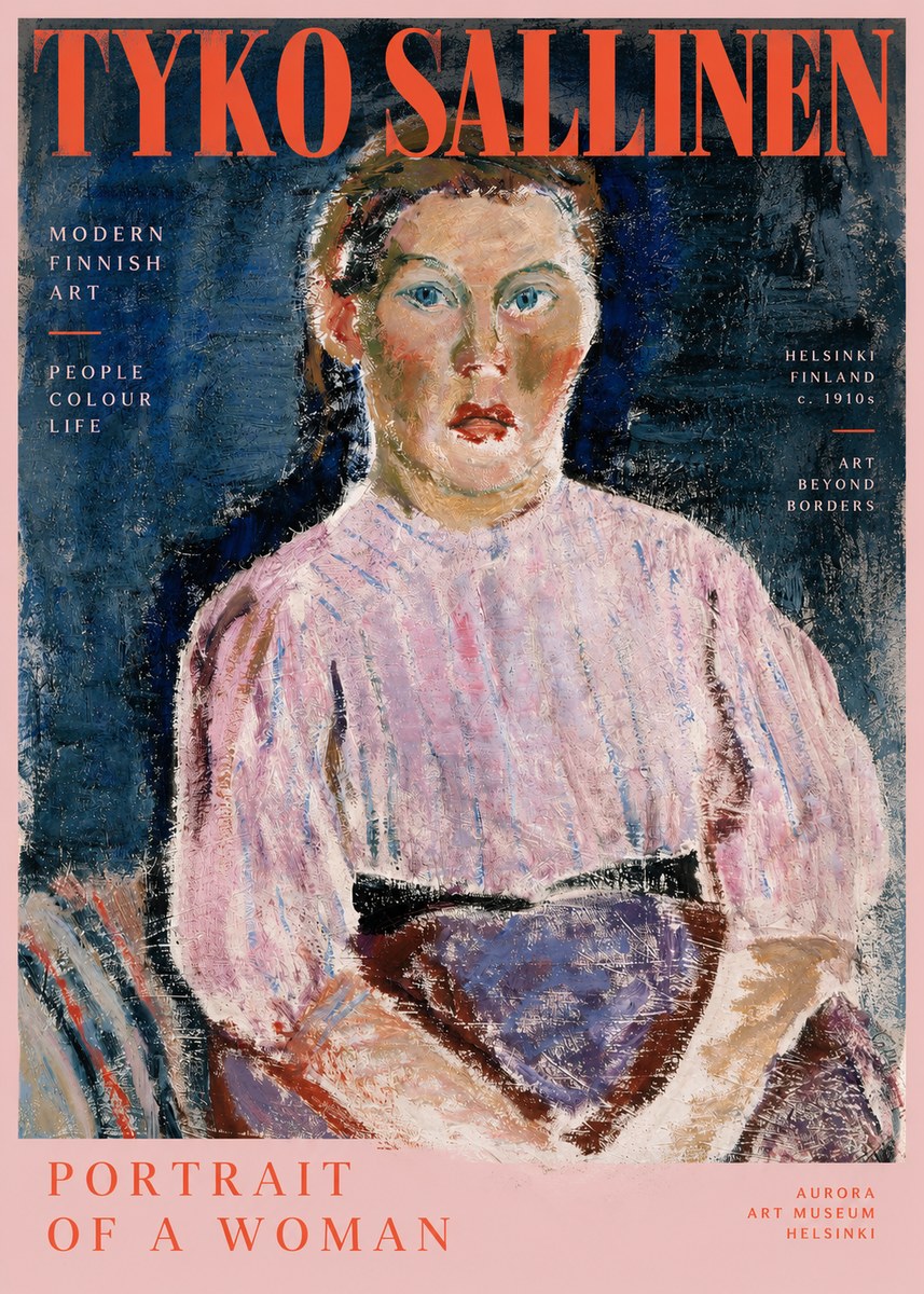 Tyko Sallinen Portrait of a Woman II No2 - Poster