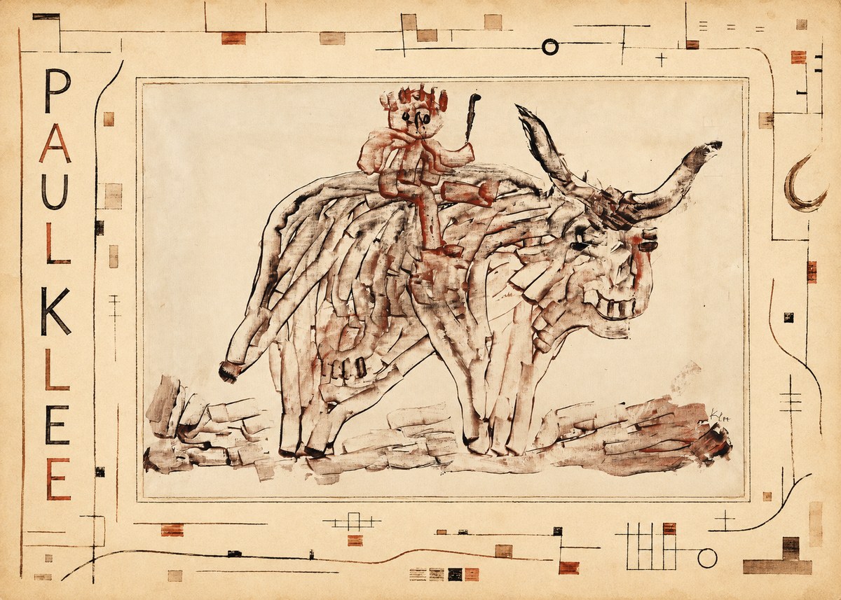 Paul Klee Bear Rider No3 - Poster