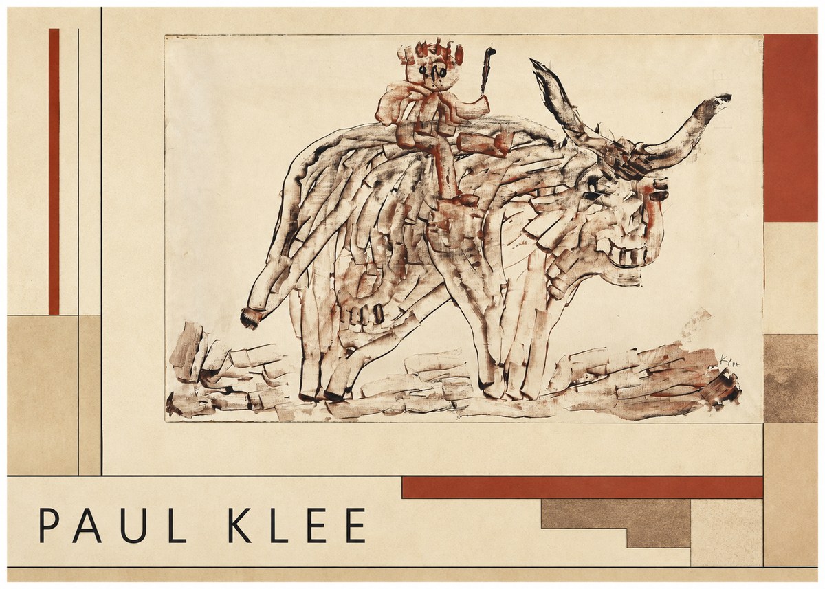 Paul Klee Bear Rider No4 - Poster