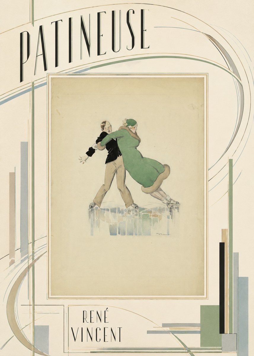 René Vincent Patineuse No3 - Poster